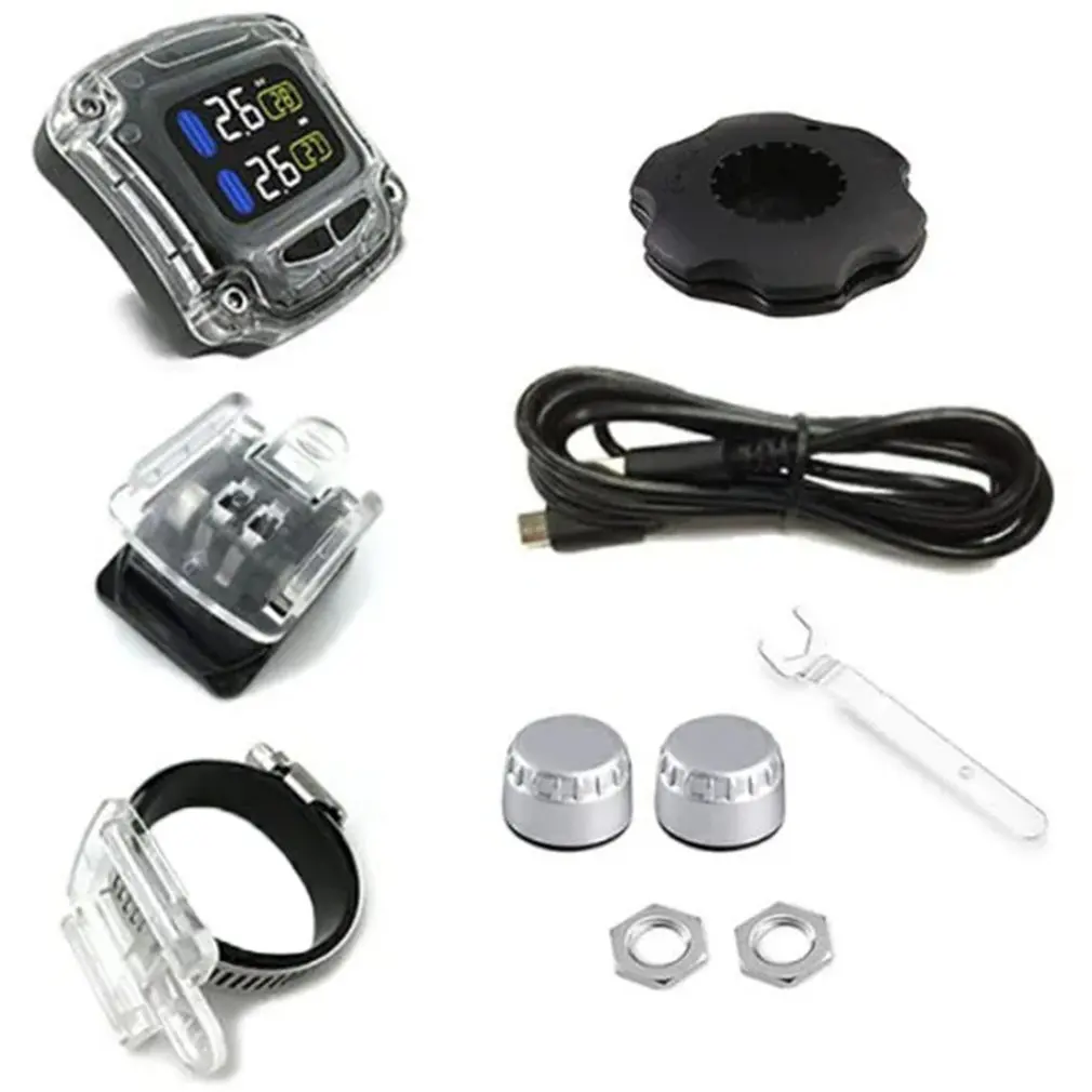 

Tire Pressure Monitor Motorcycle Universal Tire Pressure Gauge Monitor Tire Pressure Detection System