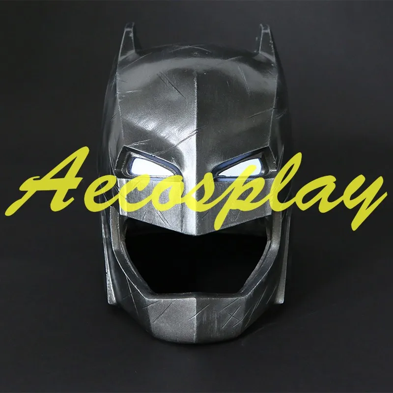 

Batman Mask With LED Light Glowing Glasses Batman v Superman Dawn of Justice Costume Prop Adult resin Helmet Halloween Hat Cap