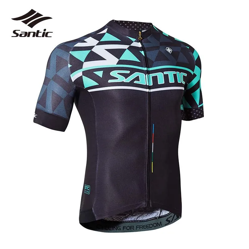 Santic Cycling Jersey 2018 Pro Team Bicycle Short Sleeve Jersey T Shirt Ciclismo Men Breathable