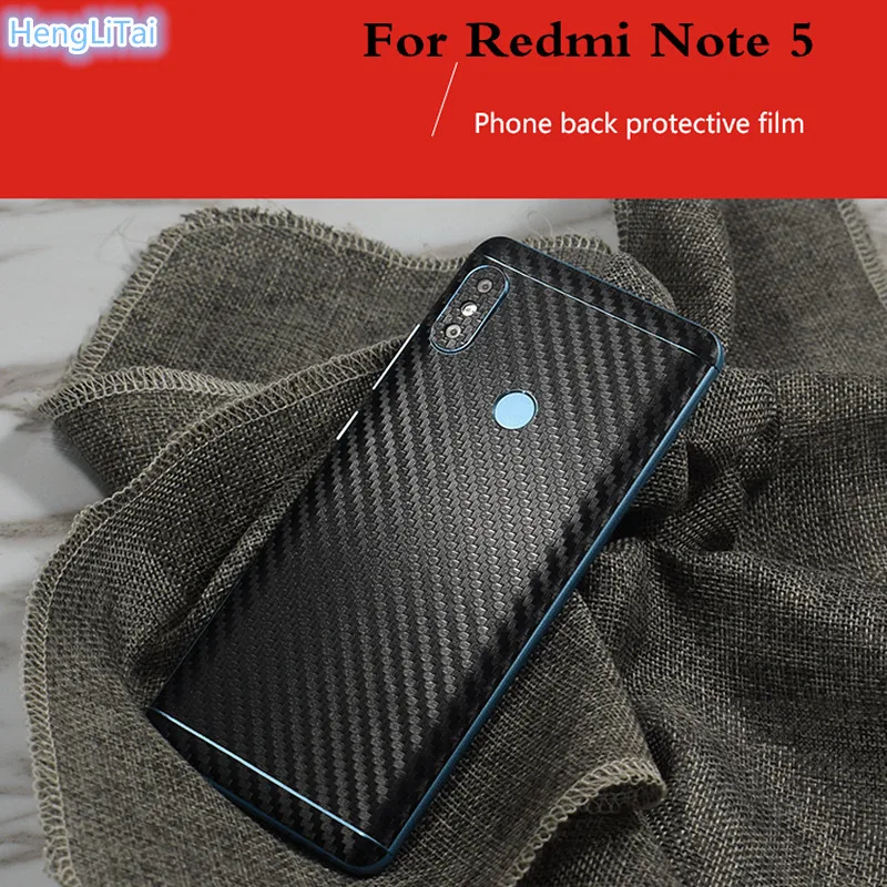 

1/3 pcs New 3D Carbon Fiber Skins Protective Film Wrap Skin Cellphone back paste Protective Film Sticker For Xiaomi Redmi Note5