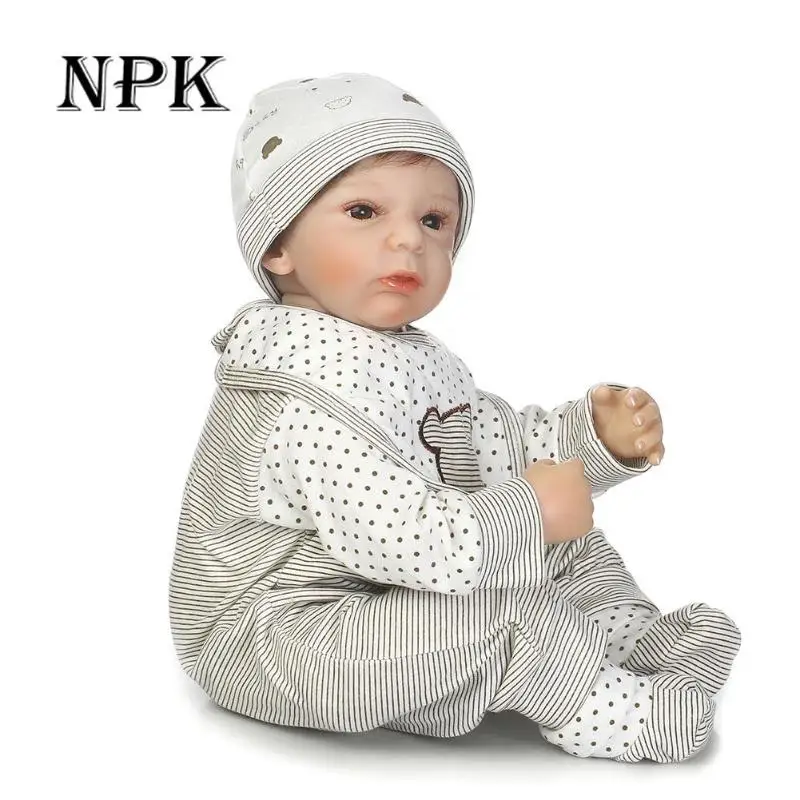 

50cm NPK Reborn Baby Doll Fashion Kids Playmate Silicone Stuffed Toys Brithday Gift Mini Soft Toys for Baby 2018 New Hot