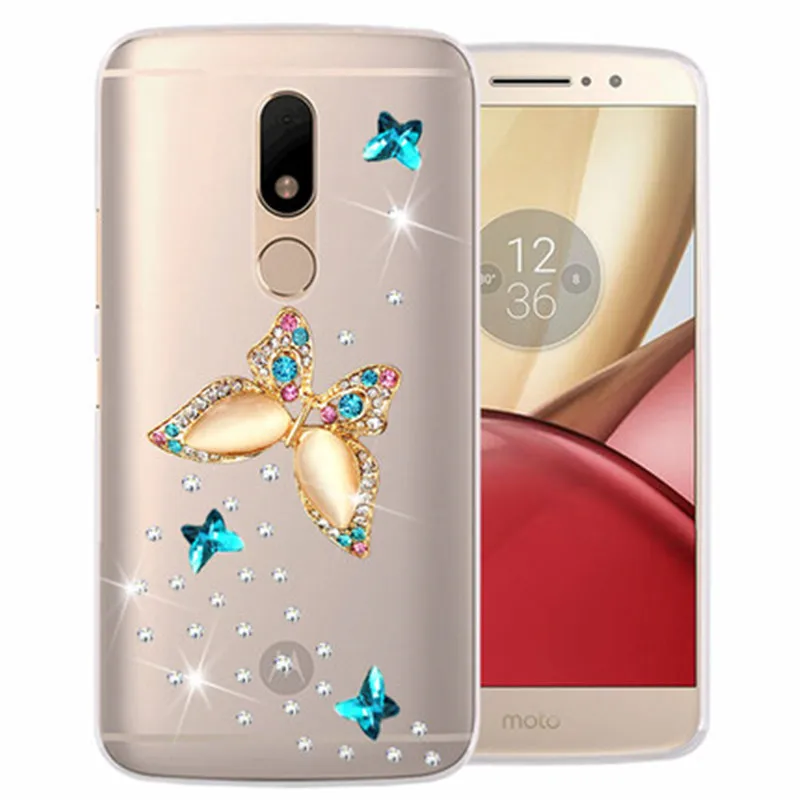 Роскошные прозрачные чехлы со стразами для Motorola Power one p30 play note G4 X4 Z Z2 Force E5 E4 G5 G6 G5S