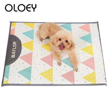 

Original Pet Self Cooling Straw Mat Cold Pad Ice Cushion For Small Medium Large Dog Cat Bed Pet Blanket Sleeping Bed Cover Mat