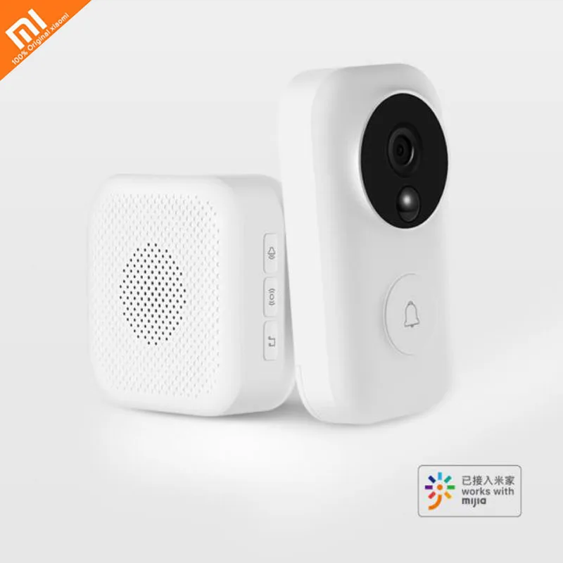 Xiaomi mijia Zero AI face recognition 720P infrared night vision video doorbell set detection SMS intercom free cloud storage
