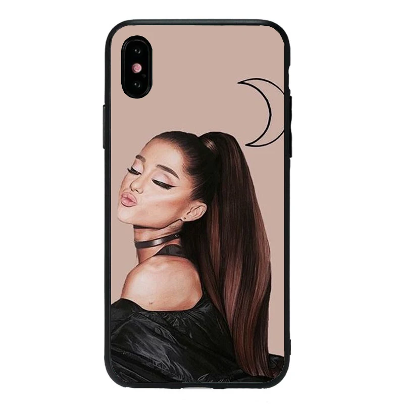 Ariana Grande ультра тонкий мультфильм шаблон Мягкий ТПУ черный чехол для телефона для iPhone 5X6 Plus 7 8 Plus XS MAX XR 10 1111Pro MAX 11Pro - Цвет: TPU