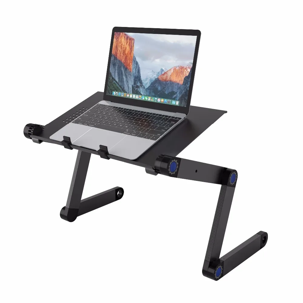 Adjustable Aluminum Laptop Desk Ergonomic Portable Tv Bed Lapdesk