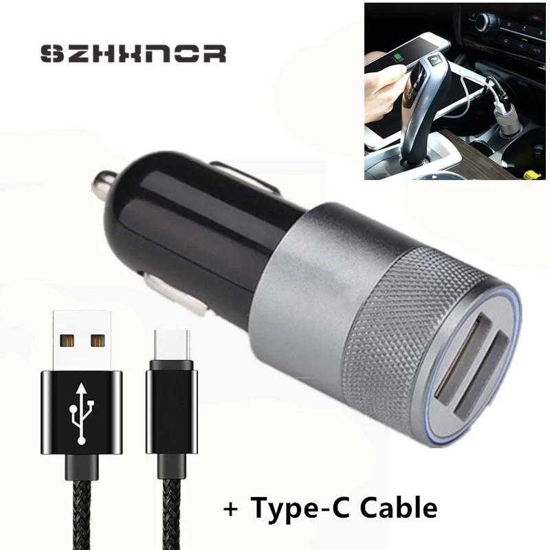 3.1A мини двойной 2 Порт USB Автомобильное зарядное устройство адаптер зарядки для