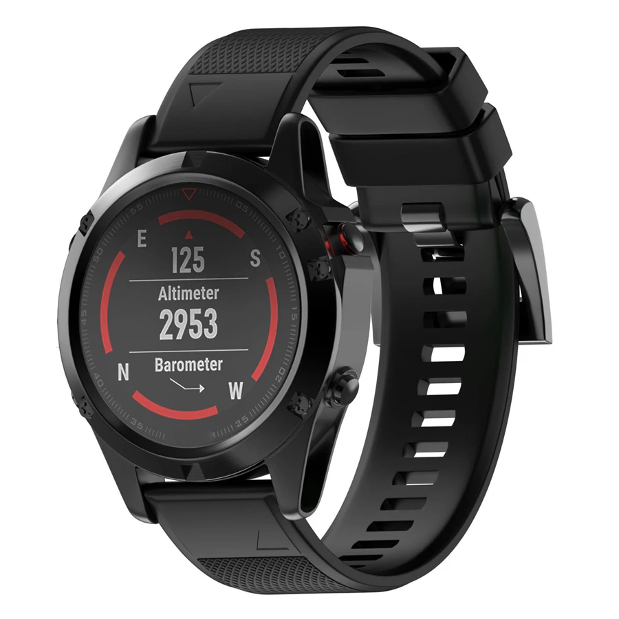 XBERSTAR ремешок для часов Ремешок для Garmin Fenix 5 легко подходит сменный ремешок для forerunner 935 gps часы силиконовый Easyfit браслет