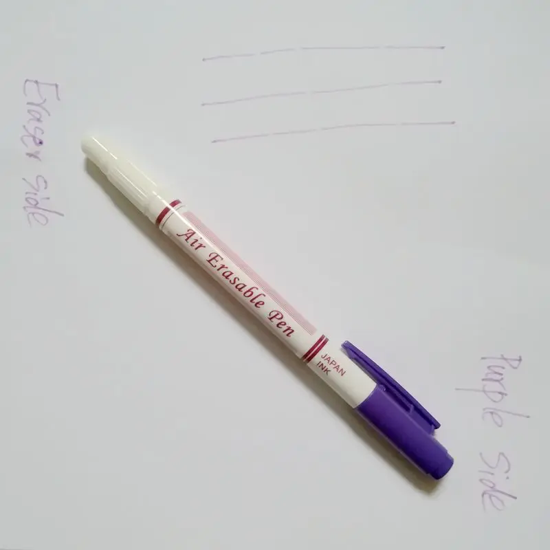 JHG Two Side Erasable Pen Water Soluble Marker Pen For Fabric Paint Invisilbe Ink Pen Replace Tailor's Chalk Marker Stitch Pen4