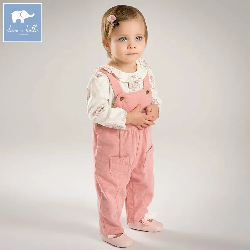 DB5158 dave bella autumn toddle overalls baby girls lovely overalls