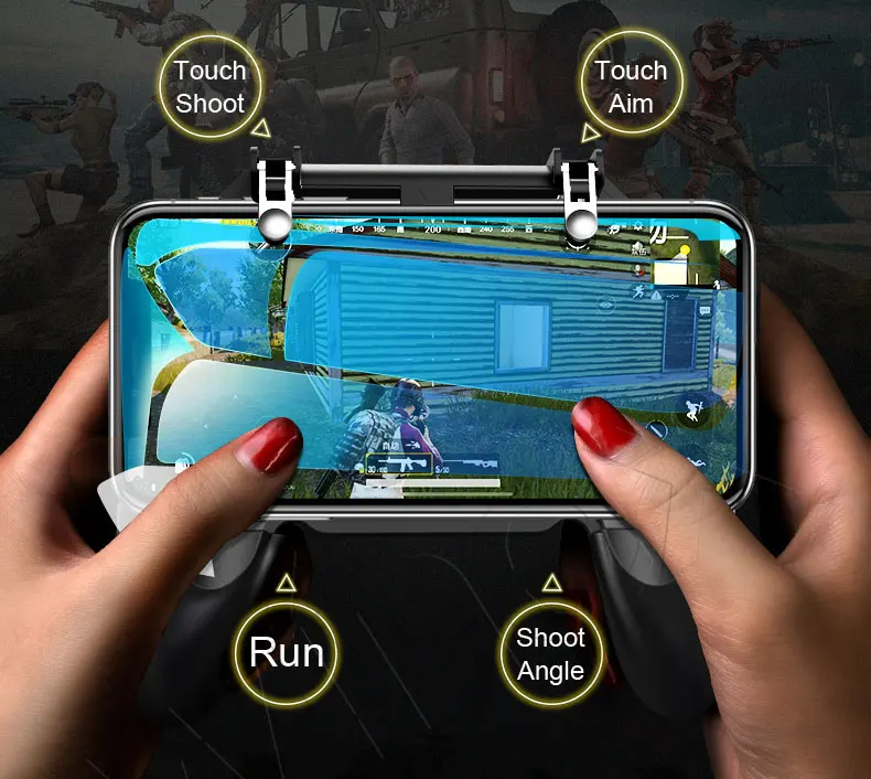 Winex 2 in 1 pubg   Ʈѷ joypad   е ̽ƽ Ʈ l1 r1 shoot aim button w10 for iphone
