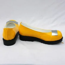 Ботинки для корейской униформы косплея лолита панк kawaii VOCALOID 3 seeU желтые тонкие туфли