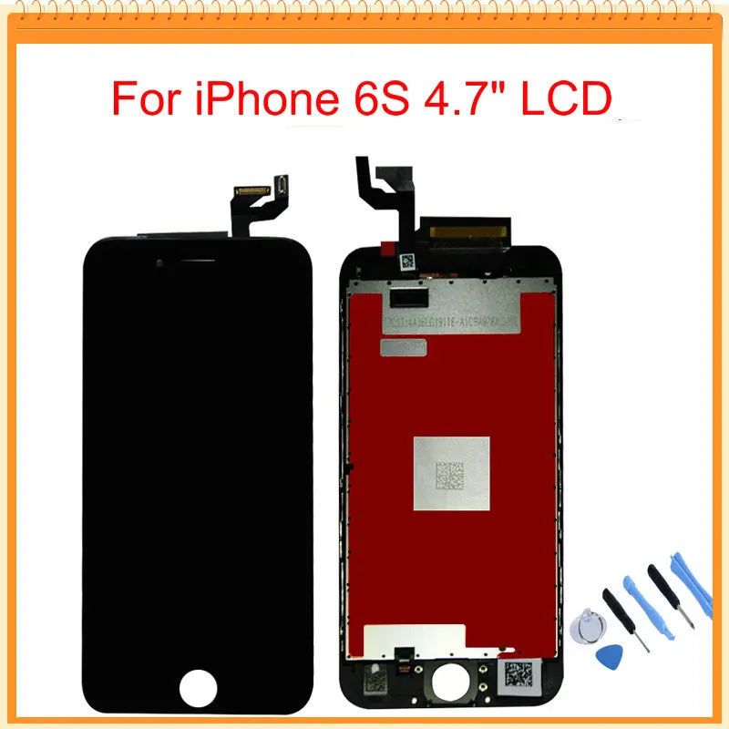 For iPhone 6S LCD Display With 3D Touch Screen Digitizer Assembly Black White Colors Tools Free
