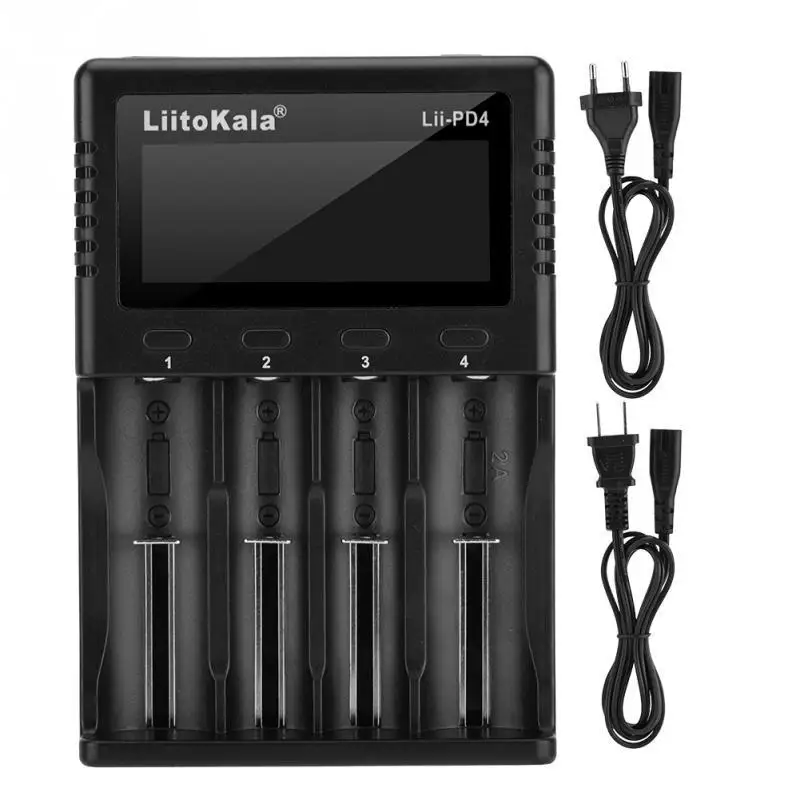 lithium battery chargers LiitoKala Lii-PD4 Lii-PL4 lii-S2 lii-S4 lii-402 lii-202 lii-S8 lii-S6 battery Charger  18650 26650 21700 lithium NiMH battery smart hand ring watch charger