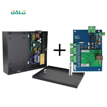 

PCB 1 2 4 gate door lock Access Controller board with TCP/IP port with cabinet and power supply box