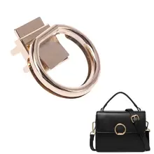Fashion New 1 Pc Round Shape Metal Clasp Turn Lock Twist Lock Hardware For DIY Craft Replacement Handbag Bag Purse Accessories round shape metallic twist lock crossbody bag