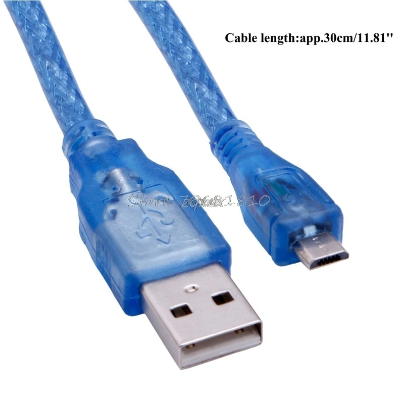 SAUJNN High Speed Short USB 2.0 A Male to B Male Micro 5 Pin Data 28/24AWG Cable 30cm Drop Shipping SAUJNN High Speed Short USB 2.0 A Male to B Male Micro 5 Pin Data 28/24AWG Cable 30cm Drop Shipping