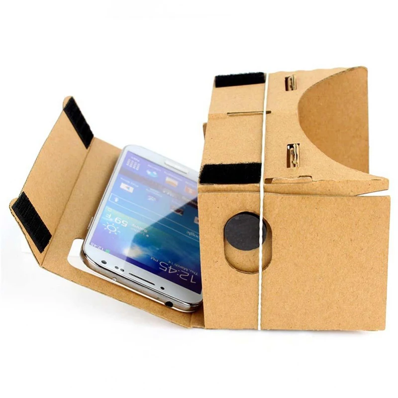 DOITOP DIY картон 3D VR очки бумага виртуальной реальности очки 3D очки шлем для смартфонов гарнитура линзы ограниченного видения коробка A3