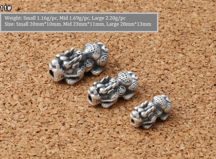 Настоящее серебро 999 богатство пиксиу браслеты 3D Чистое Серебро Богатство пиксиу плетеные браслеты Fengshui Pixiu браслеты на удачу
