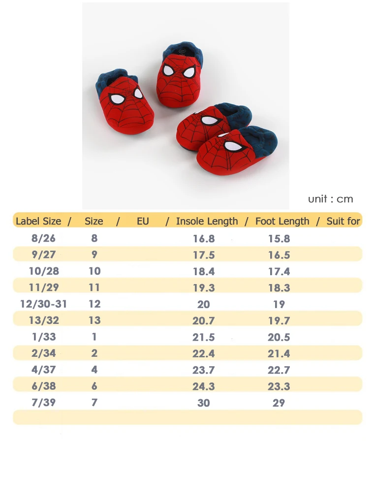 Детская домашняя обувь; теплые хлопковые тапочки с рисунком Человека-паука; плюшевые домашние тапочки для маленьких мальчиков и девочек; Мягкие Шлепанцы