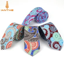 Мужской галстук, хлопок, 6 см, принт, цветы, тонкие галстуки, Мужская мода с бантом для свадьбы, платье, галстук, платок, мужские аксессуары