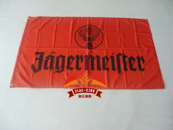 

jagermeister flag , can custom print file,90X150CM size,100% polyester