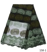 Wine red african lace fabric african swiss voile lace high quality fashion french lace fabric for wedding lace 5yards/lot 158