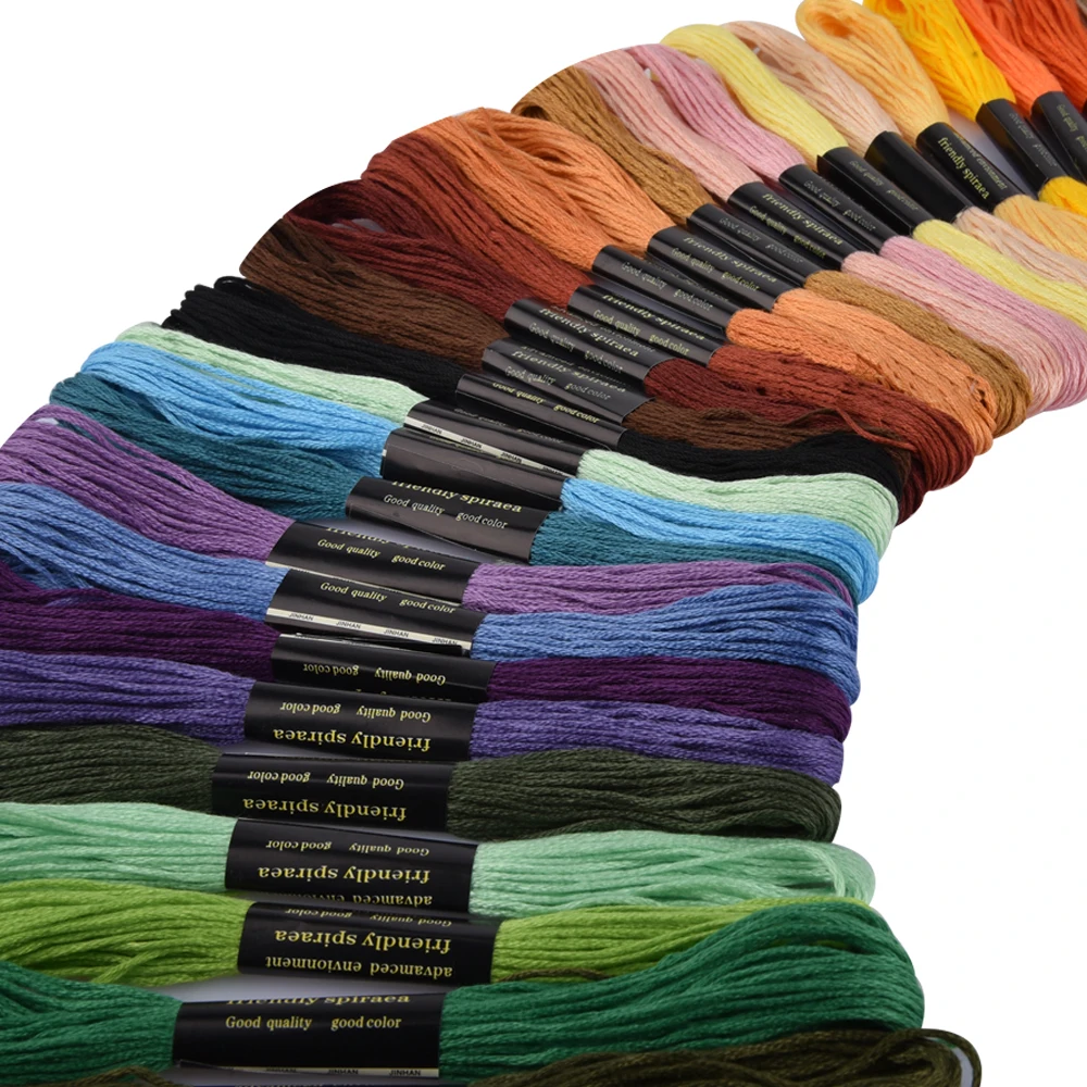 

50 Colors Cotton Cross Stitch Thread Embroidery Needlecraft Lines Scrapbooking Costura Sewing Thread Line accessories craft