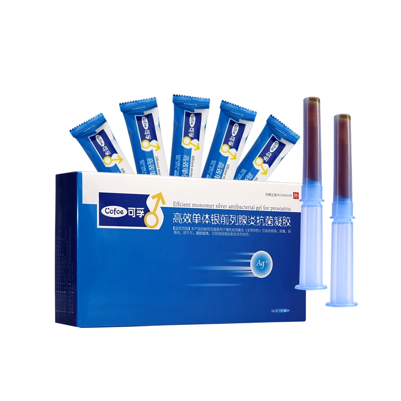 Beste Cofoe Efficiënte Monomeer Zilveren Prostatitis Antibacteriële Gel Cure Chronische Prostatitis Andrologie Urineren 5 Dozen Voor Man