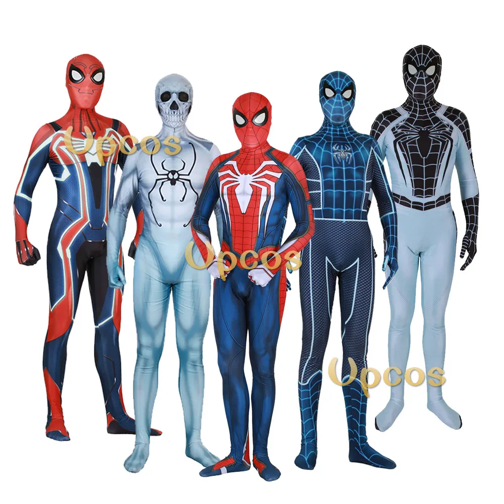 

Game PS4 Spiderman Costume 3D Print Velocity SPIDERMAN Fear Itself SUIT Kids Adult Spider Man Costumes Gift