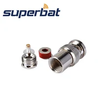 Superbat RF коаксиальный bnc зажим мужской разъем для коаксиального кабеля RG58, RG142, KSR195, LMR195