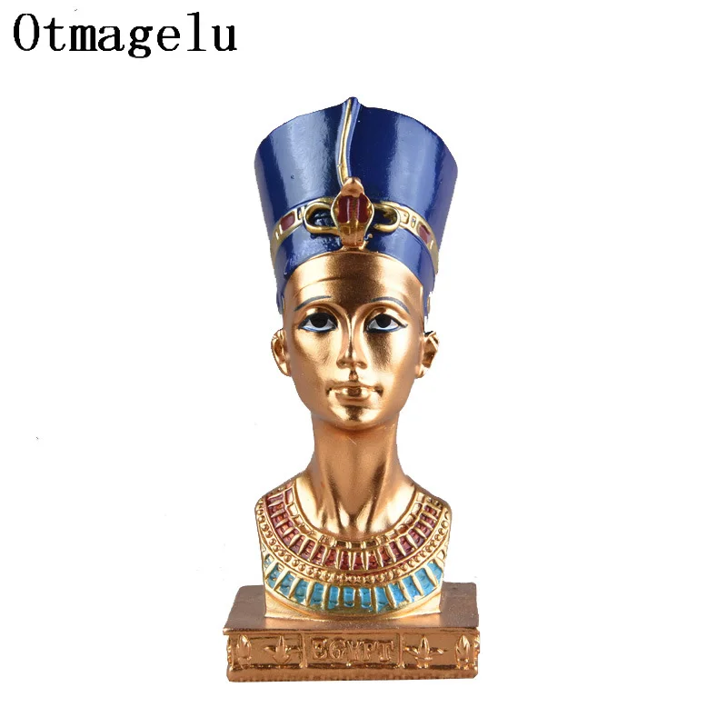 Glamorous Ancient Egyptian Pharaoh Queen Sculpture Ornament Resin Figurine Statue Miniatures Home Furnishing Office Decoration3
