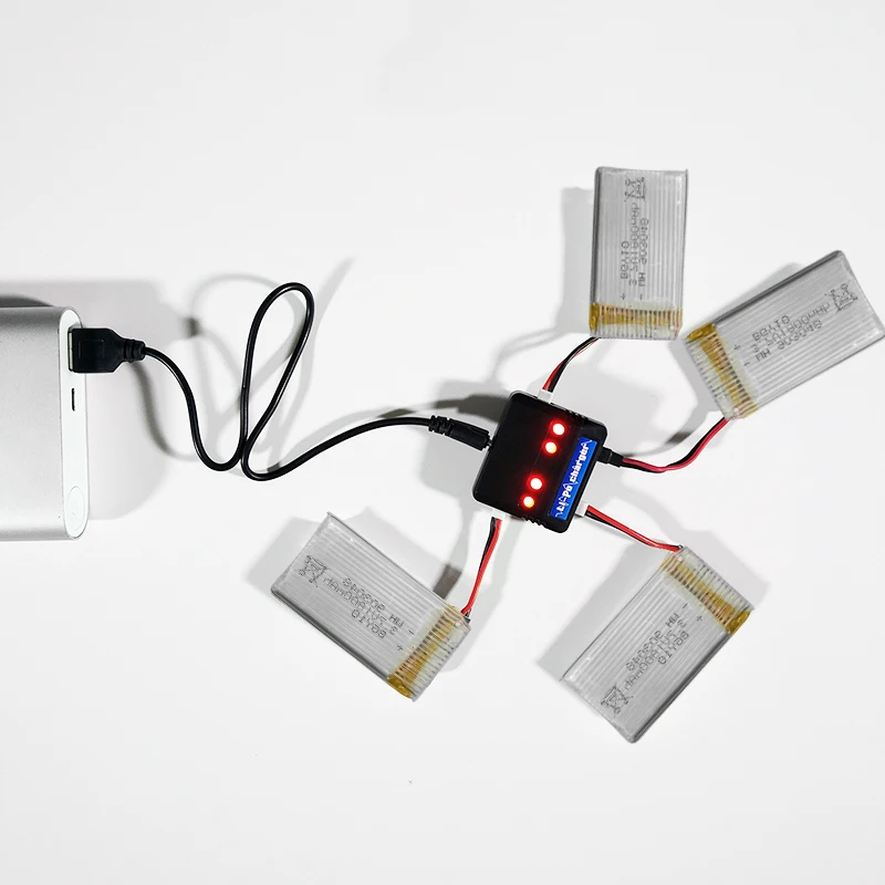 4в1 USB Батарея зарядный кабель набор для KY601S RC Квадрокоптер Дрон аксессуары|Детали