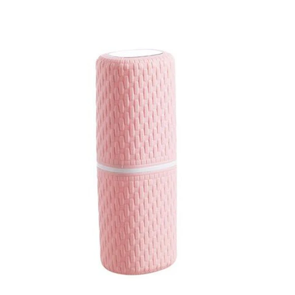 Pink OYOURLIFE коробка для хранения зубной щетки для ванной комнаты с зеркалом напольная зубная щетка для путешествий Чехол для зубной щетки Защитный Контейнер - Цвет: Pink