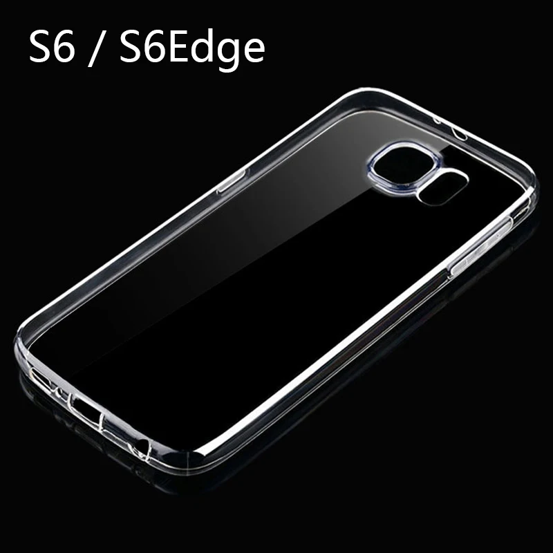 Ультратонкий ТПУ чехол для Samsung Galaxy S6 S7 S8 S9 Plus Прозрачный мягкий силиконовый