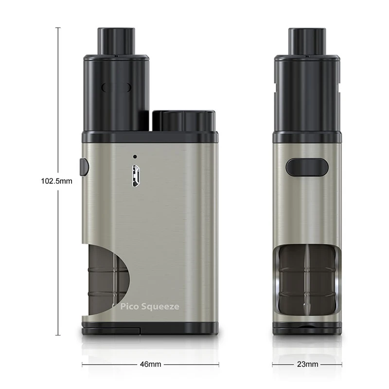 Eleaf Pico Сжимаемый 50 Вт стартовый комплект с атомайзером 6 5 мл бак насадка Clapton