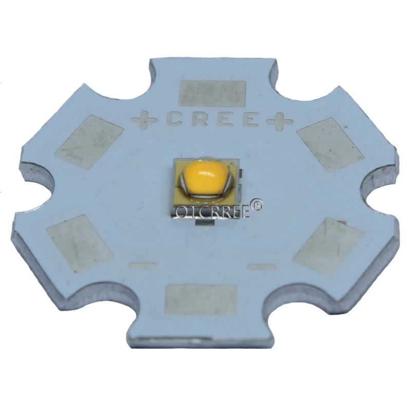 quente 3000-3200k 1-3w-5w led com 20mm estrela pcb em vez de cree xpg2 led