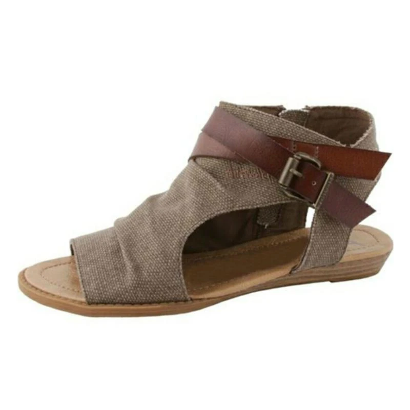 

LISM 2018 Summer Europe and the United States Beach Open Toe Flat Sandals Fashion Breathable Quick-drying Large yard women Shoes