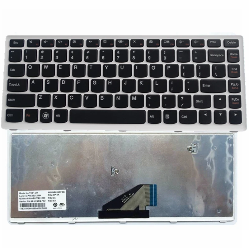 US white New English Laptop keyboard For Lenovo U310-ITH IFI