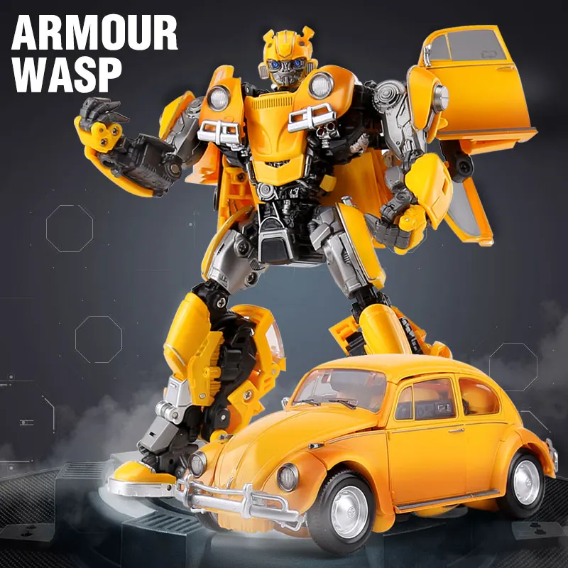 

Black Mamba LS07 Transformation Model Movie KO Toys The Yellow Bee Robot Diecast Alloy Action Robot Oversize Collection Kid Toys