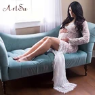 Save 9.73 on ArtSu 2017 Pregnant Women Maxi See Through Floral Elegant Lace Long Dress Sexy Summer Evening Party Dresses Vestidos ASDR20033