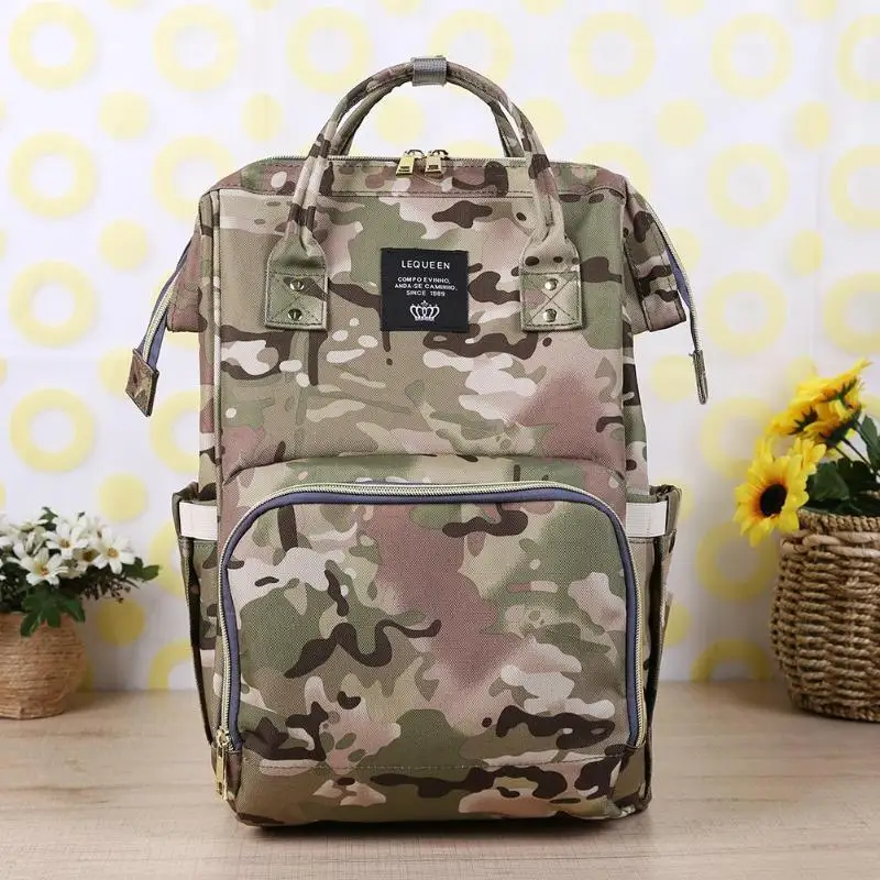 Camo Print подгузник для беременных подгузник сумка водостойкая мумия рюкзак мать путешествия детские сумка для прогулки с ребенком для