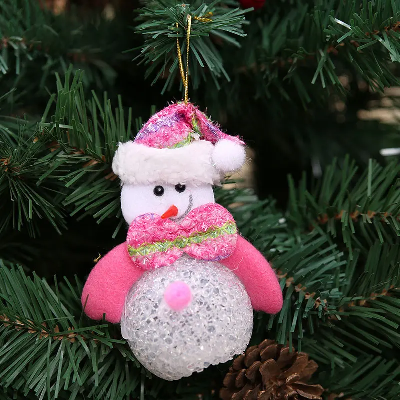 New Year Christmas Decoration for Home accessories Glowing EVA Snowman Nightlight Snowman Christmas Tree gifts Navidad Natal (7)