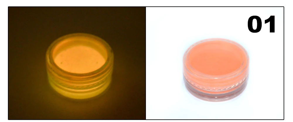 1 г ультратонкий флуоресцентный эффект 10 различных цветов для дизайна ногтей Блестящий пигмент 3D светящийся порошок Dcorations - Цвет: 01