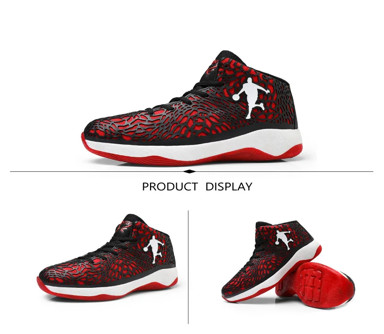 Man Light Jordan Basketball Shoes Breathable Anti-slip Basketball Sneakers Men Lace-up Sports Gym Ankle Boots Shoes Basket Homme (8)