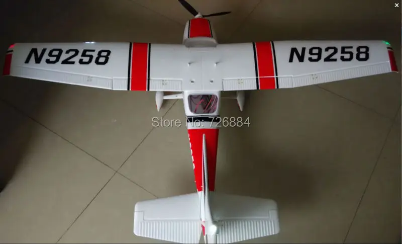 Хороший для начинающих RC самолет тренировочный самолет V2 Cessna 182 1410 мм размах крыльев 6ch с закрылками, светодиодный светильник epo RTF, без батареи