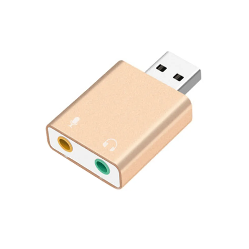 

3D stereo jack 3.5mm headphone microphone card 7.1 USB sound card external adapter USB audio card for computer laptop laptop