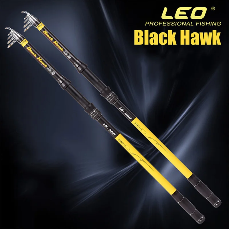 

LEO High Duty Telescopic Fishing Rod 46T Carbon Fishing Pole Aluminium Reel Seat Sea Fishing Rod 2.1M-3.6M Top Fishing Gear