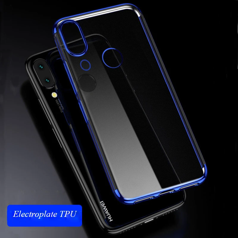

Transparent Plating case for Huawei P20 Pro P20 cases Ultra thin electroplate tpu shining case for Huawei P20 Lite Nova3 Nova3i