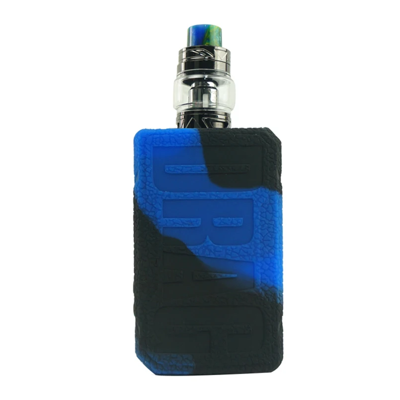 Чехол с текстурой для VooPoo Drag 2 177W TC Box Mod, защитный силиконовый чехол-накладка, подходит для VooPoo Drag 2 177 shield - Цвет: black purple